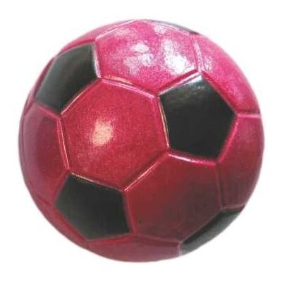 Piłka 40 mm football różowa brokat