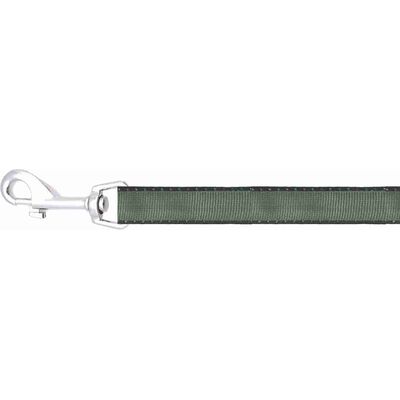 Smycz gładka zielono czarna 2,5 cm SH14