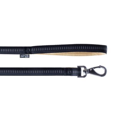 Smycz Soft Style czarny odblask XL 2,5cm