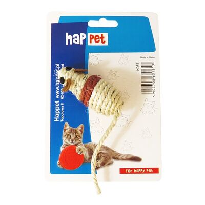 Myszka sizal 4,5 cm brązowa K058