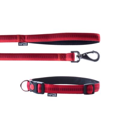 Smycz + obroża Soft Style czerown XL 2,5cm