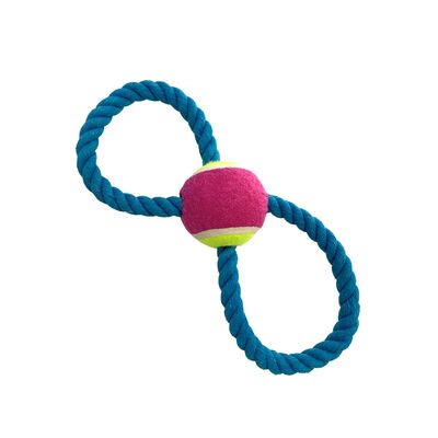Zabawka 8-ka niebieska + piłka tenis 37 cm FZ553
