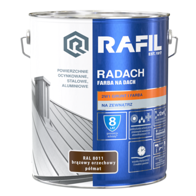 Farba na dach Radach brąz orzech 10 l