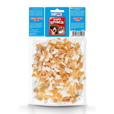 Łosoś i ser paski 100 g GM98 Happet