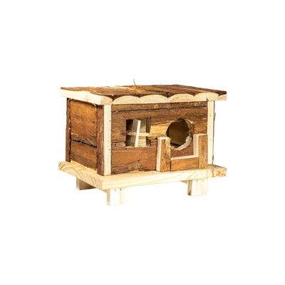 Domek dla chomika, drewniany 18 cm