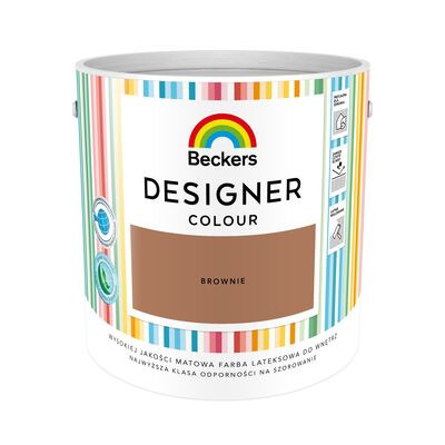 Zdjęcie farba lateksowa beckers designer colour brownie 2,5 l