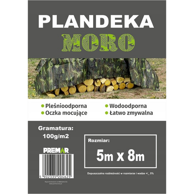 Plandeka 5 x 8 m moro