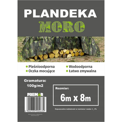 Plandeka 6 x 8 m moro