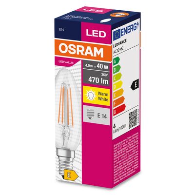 Żarówka LED VALUE CL B FIL 40 non-dim 4 W/827 E14