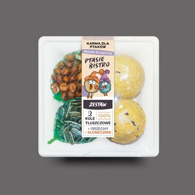 Zestaw 2 kule + słonecznik + orzeszki 290 g