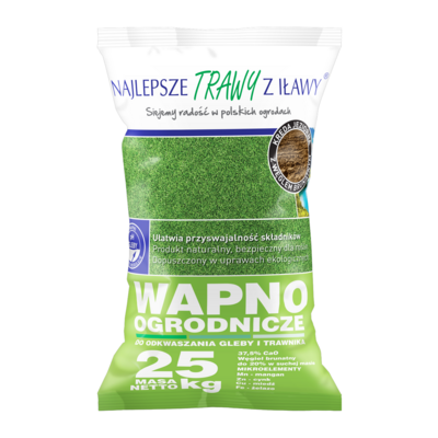 Wapno do odkwaszania gleby i trawnika 25 kg