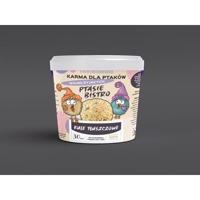 Karma kule tłuszczowe wiaderko 30 sztuk 2700 g