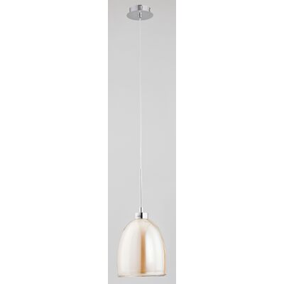 Lampa wisząca Ronda E27 1 x 60 W żółty, chrom