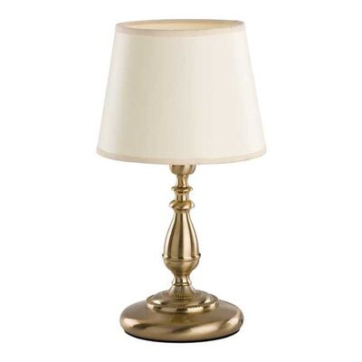 Lampka nocna Roksana E14 1 x 40 W złoty, kremowy
