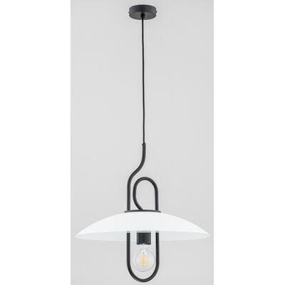 Lampa wisząca Chee E27 1 x 60 W czarny, biały