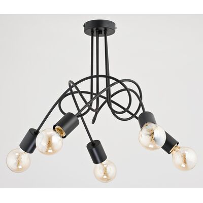 Lampa wisząca Tango E27 5 x 60 W czarny