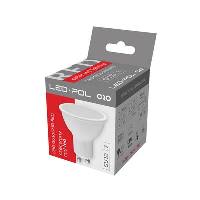 Żarówka LED ORO-GU10-SMD-RED
