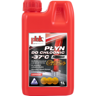 Płyn do chłodnic -37°C AUTORAD G12+ 1 l Plak