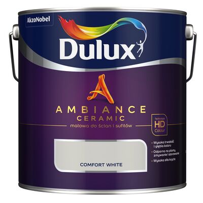 Farba ceramiczna AMBIANCE CERAMIC Comfort White 2,5 l Dulux