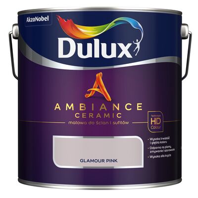 Farba ceramiczna AMBIANCE CERAMIC Glamour Pink 2,5 l Dulux