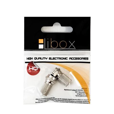 Wtyk sat "F" 6,8 mm + uszczelka LB0032 LIBOX 5 sztuk