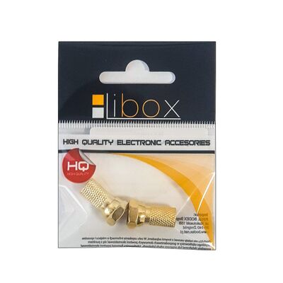 Wtyk sat F 6,8 mm Gold CU LB0104 Libox 2 sztuk