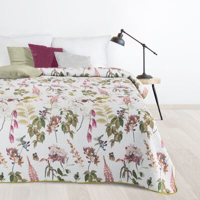 Narzuta Rosa D91 170 x 210 cm biało-zielona