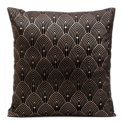 Poszewka dekoracyjna D91 AGNES 40 x 40 cm czarno-złota
