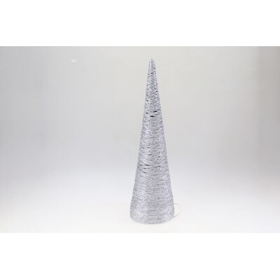 Ozdoba bożonarodzeniowa Choinka LED 77 cm srebrny