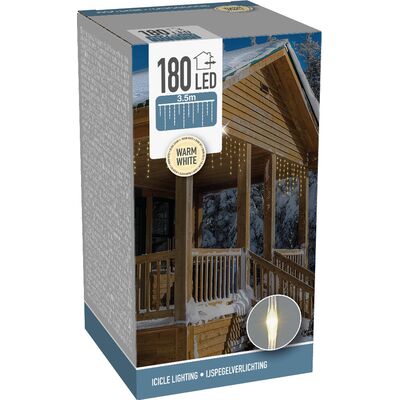 Kurtyna Soft Wire 3,5 m 180 LED ciepłe białe