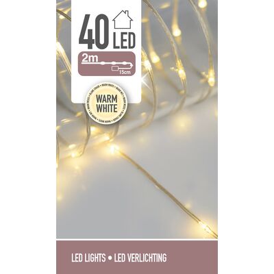 Łańcuch świetlny 40 LED 195 cm ciepłe białe