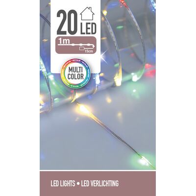 Łańcuch świetlny 20 LED 95 cm multikolor
