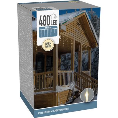Kurtyna Soft Wire 9,5 m 480 LED ciepłe białe