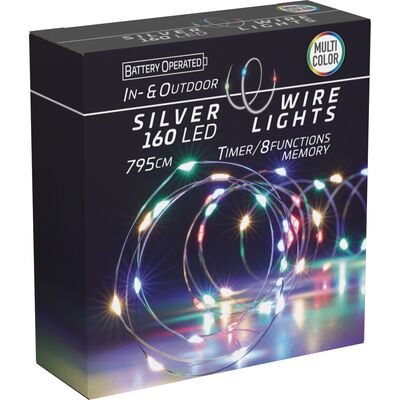Łańcuszek 160 micro LED 795 cm multikolor