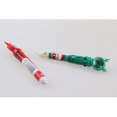Długopis świąteczny 16 cm kolorowy