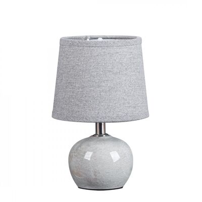 Lampa stołowa LUKA 1, 15 x 15 x 22 cm popielata