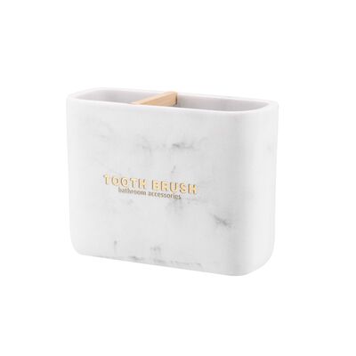 Kubek łazienkowy MARBLE biały