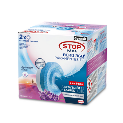 Tabletki AERO 360° Aromatherapy Lawendowy Ogród STOP Wilgoci 2 x 450 g Ceresit