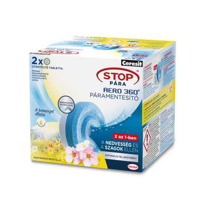 Tabletki AERO 360° Aromatherapy Polne Kwiaty STOP Wilgoci 2 x 450 g Ceresit