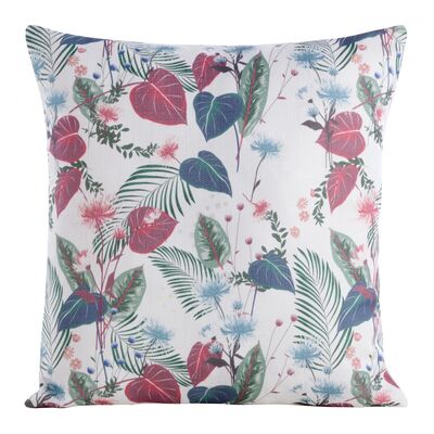 Poszewka dekoracyjna FLORE13 45 x 45 cm bordowa
