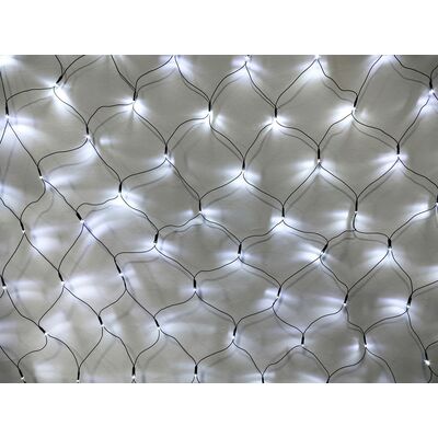 Kurtyna 108 LED w formie siatki 3 m zimna biała