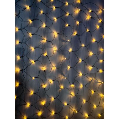 Kurtyna 108 LED w formie siatki 3 m ciepła biała