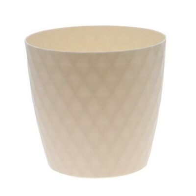 Doniczka Cristal 18 cm ecru