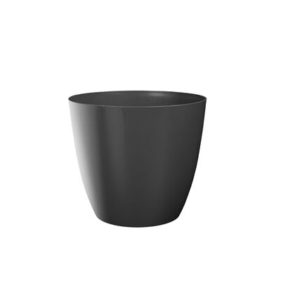 Doniczka Ella 18 cm antracyt połysk