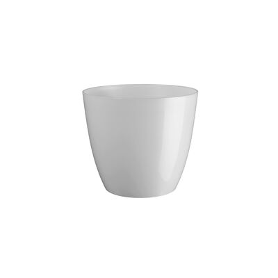 Doniczka Ella 15 cm biała połysk
