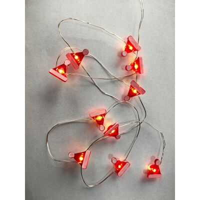 lampki 20 LED czapki Mikołaja 190 cm