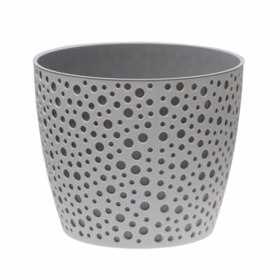 Doniczka Vero 13 cm jasny popiel