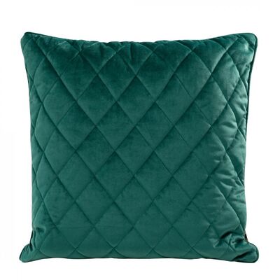 Poszewka dekoracyjna VELVET27C 45 x 45 cm turkusowa