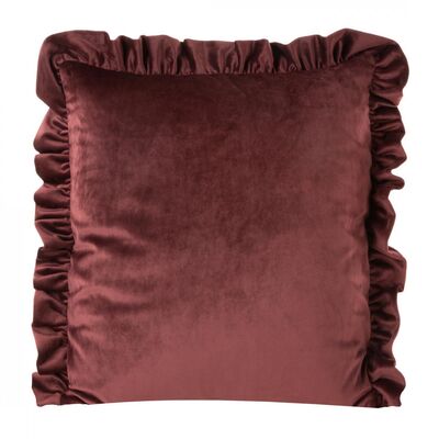 Poszewka dekoracyjna VELVET25N 45 x 45 cm czerwona