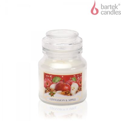 Świeca zapachowa w szkle z wieczkiem 130 g Christmas Spices CinnamonApple / CinnamonOrange